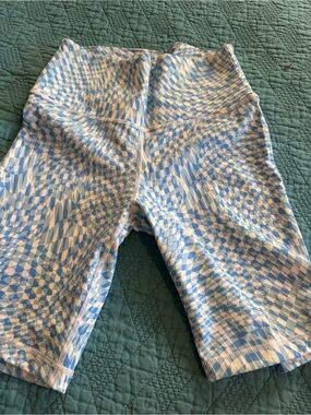 Kids Blue Patterned Active Shorts